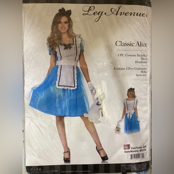 Leg Avenue Alice in Wonderland Costume Small - Picture 2 of 2